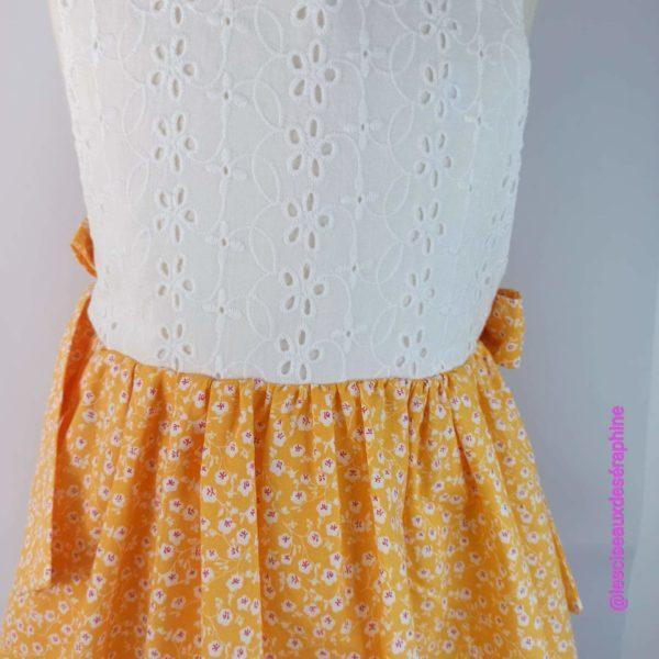 Robe imprimé floral jaune