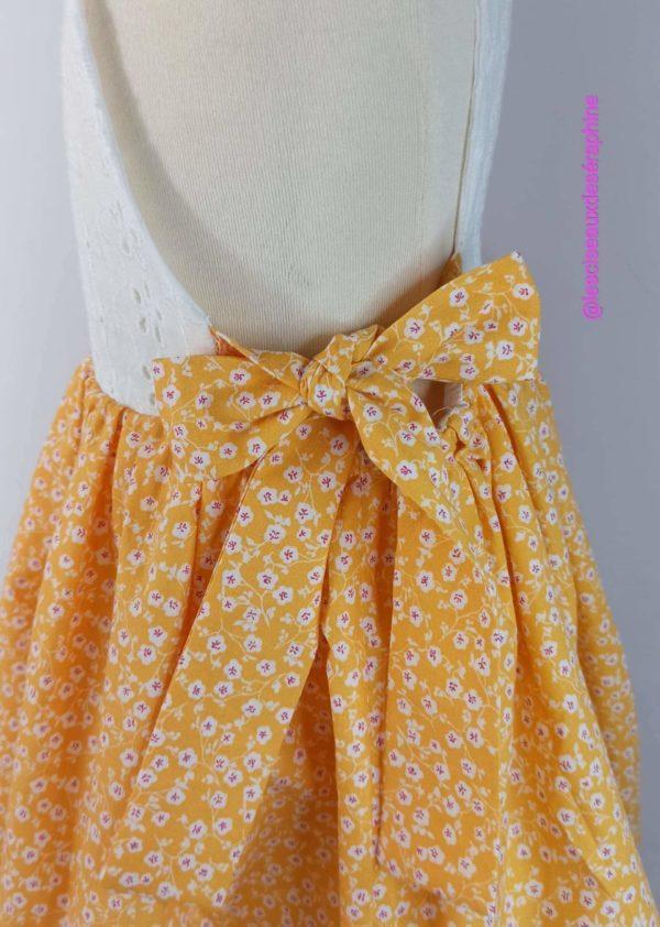 Robe imprimé floral jaune