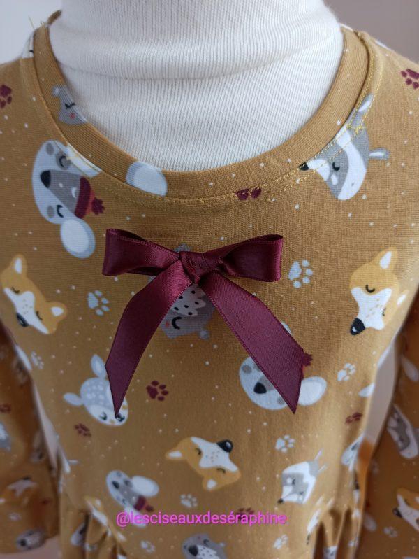 Robe jersey imprimé animaux