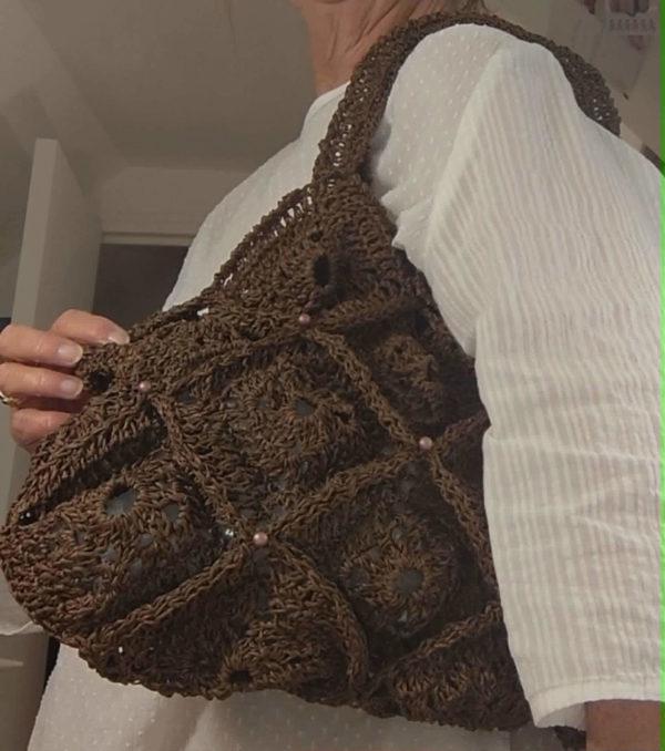 Sac cabas crocheté